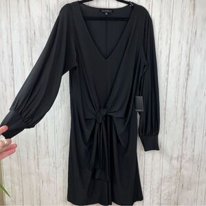 Eloquii NWT black stretchy knot dress size 20